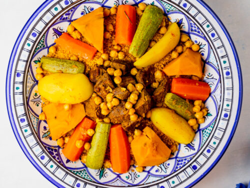 Tunisian Couscous with Meat and Vegetables